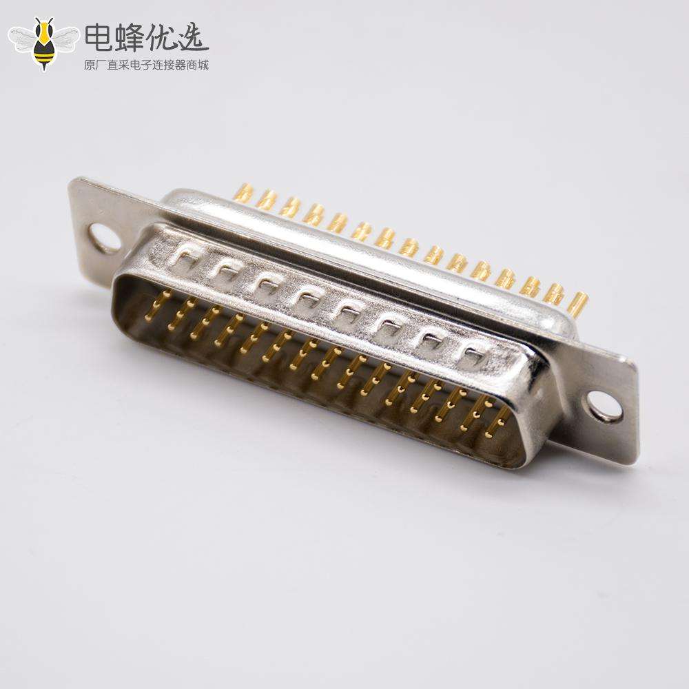 44Pin DB头车针型3排焊杯式公头180度D型连接器详解与应用指南